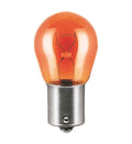 Bec Halogen Semnalizare Auto S25 12V 21W Portocaliu cu soclu BAU15S, ideal pentru semnalizare direcție la autoturisme. Oferă lumină intensă și durabilitate.