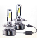 Set becuri LED F2 H11 Canbus 6000LM 50W 6000K Alb, fără erori, cu design compact și sistem de răcire eficient pentru faruri auto