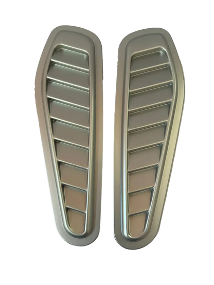 Ornamente Sport Universale pentru Capotă Auto, Set 2 Bucăți, Autoadezive, Argintiu Accesorii auto - RevAuto.ro