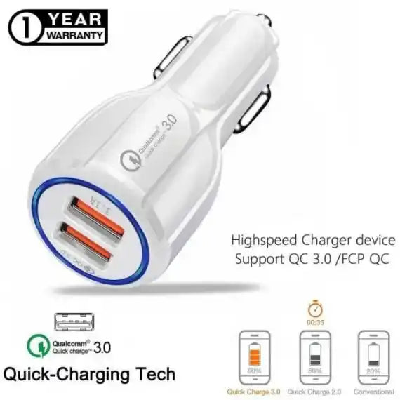 Incarcator auto 2.4A QC3.0