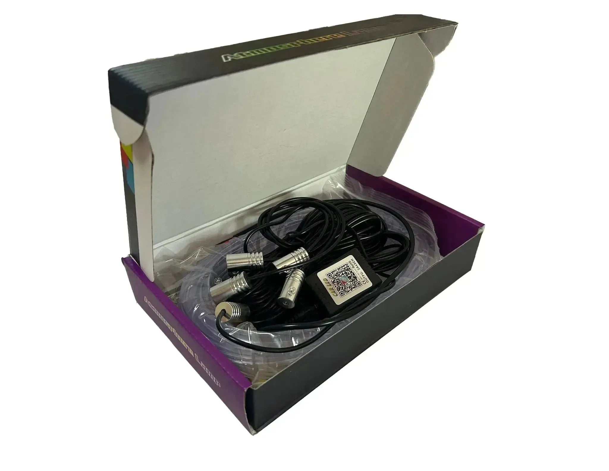 Lumini ambientale auto 6M neon RGB, aplicatie prin Bluetooth,12V, 6m, Multicolor, 6APP - RevAuto.ro - Accesorii auto