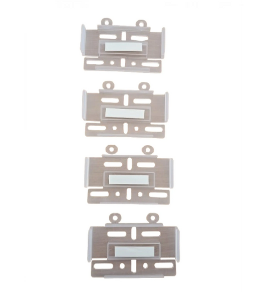 Set 4 Suporturi Număr Înmatriculare Universal RevAuto.ro - Accesorii auto